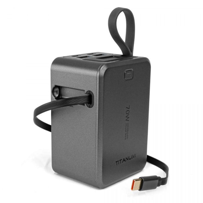 Павербанк 20000mAh TITANUM WP049 PD70W Grey