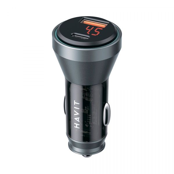 Автомобільний зарядний пристрій HAVIT HV-CC2017 48W USB-A+USB-C