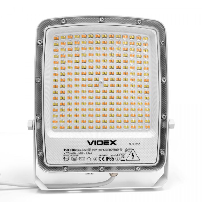 LED прожектор VIDEX F5 150W 3000-5000-6500K 230V White (VL-F5-150CW)