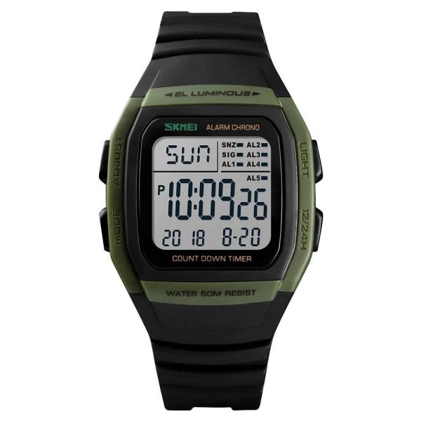 Чоловічий наручний годинник SKMEI 1278AG ARMY GREEN