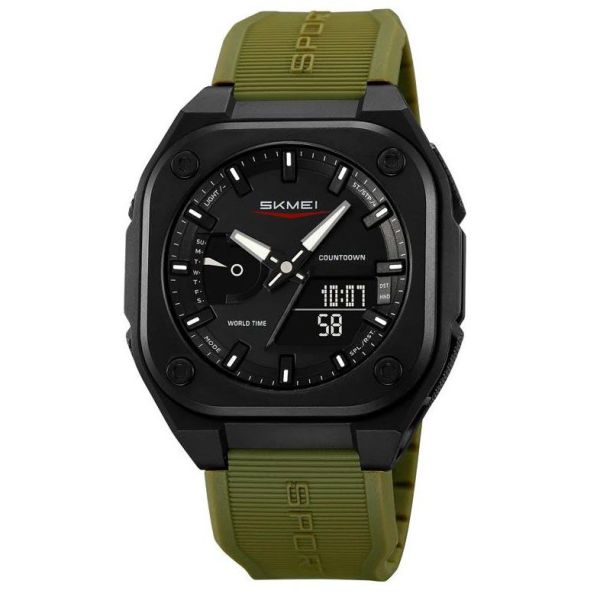 Годинник наручний чоловічий SKMEI 2328AG Army Green
