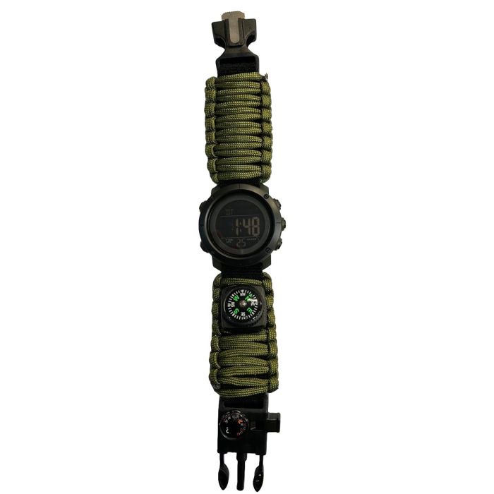Годинник наручний чоловічий SKMEI 1426AGBK PARACORD Army Green