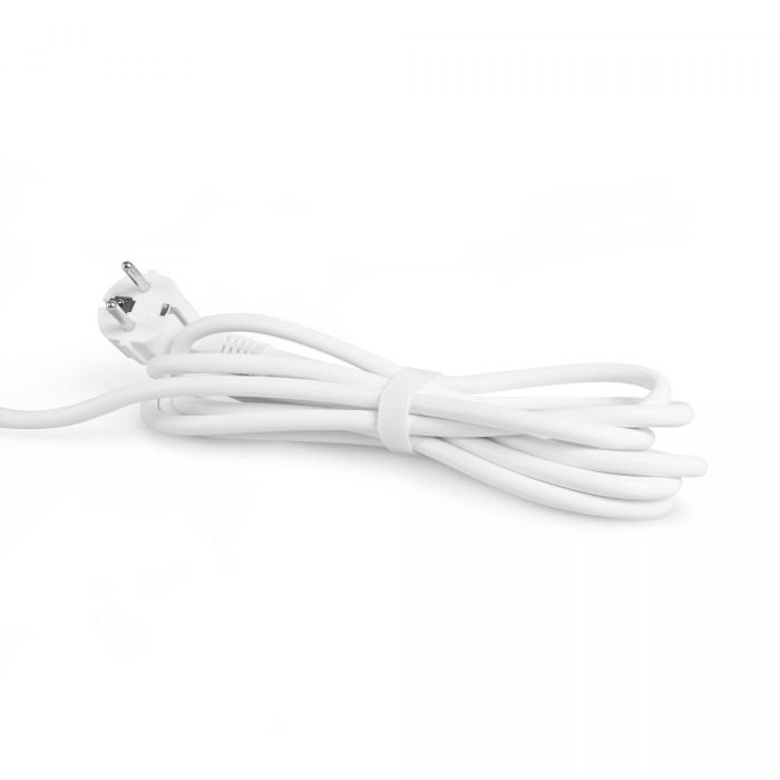 Мережевий подовжувач VIDEX ONCORD з/з 6п 3м (3x1.5мм) з кнопкою White