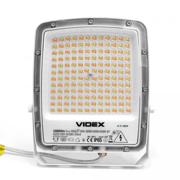 LED прожектор VIDEX F5 100W 3000-5000-6500K 230V White (VL-F5-100CW)