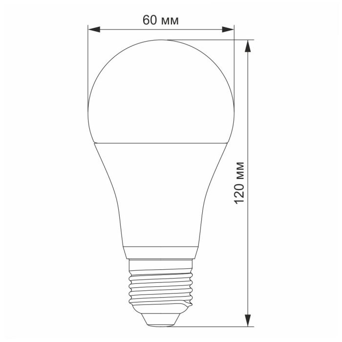 LED лампа VIDEX A60e 12W E27 4100K з датчиком руху та освітленості