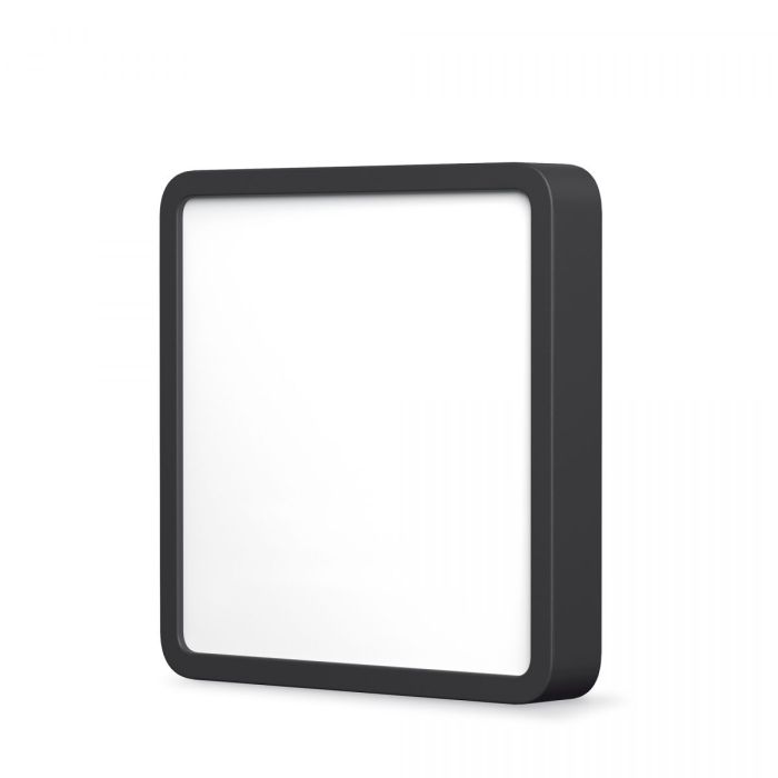 LED Світильник накладний квадрат VIDEX 18W 5000K Black