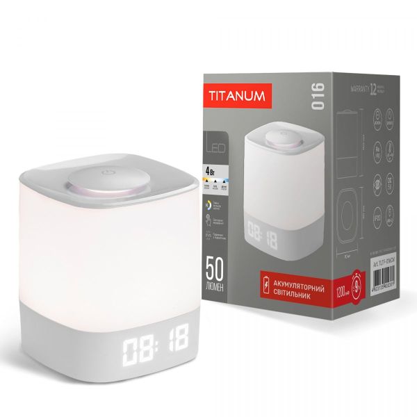 LED світильник акумуляторний TITANUM TLTF-016CW