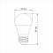 LED лампа TITANUM G45 6W E27 3000K