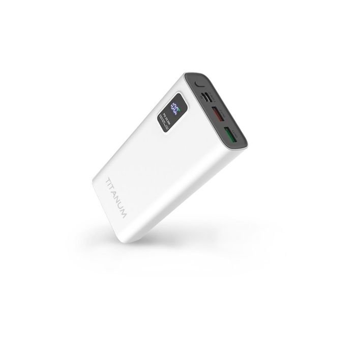 Повербанк TITANUM 727S 20000mAh 22.5W White