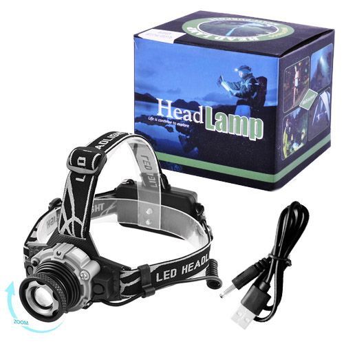 Налобний ліхтарик Police  BL-W002-USB