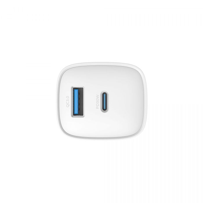 Зарядний пристрій HAVIT UC30 PRO GaN 30W USB-A+USB-C White