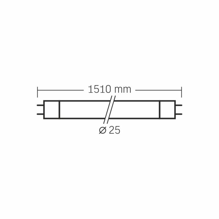 LED лампа VIDEX T8 24W 1.5M 4000K 185-265V матова