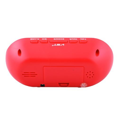 Настольные часы с будильником VST-712Y-1 Red