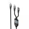 Кабель USB-C - USB-C + Lightning HAVIT HV-CB6326 PD100W 1.2м