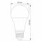 LED лампа VIDEX A65e 15W E27 4100K