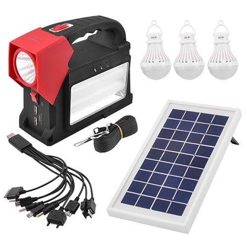 Ліхтар переносний Luxury 1960 T, 1W + 24SMD, 3 лампи 3W, power bank, сонячна батарея