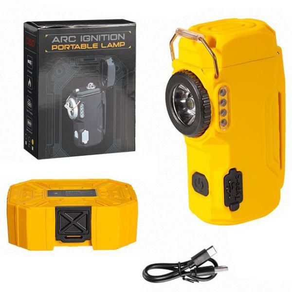 Ліхтар-запальничка MULTIFUNCTIONAL D50-COB Yellow