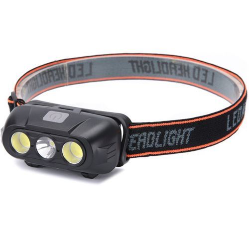 Ліхтар налобний KX-215-LED+2COB, 1x18650