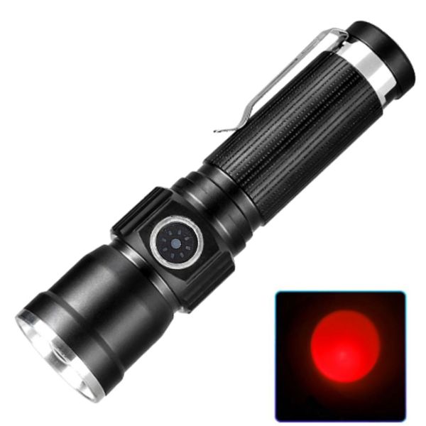 Тактичний ліхтар PLD-1812-T6 (red) 1x18650