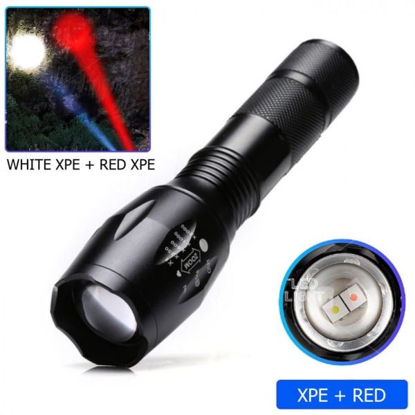 Ліхтар R5-2XPE-2(White+Red)