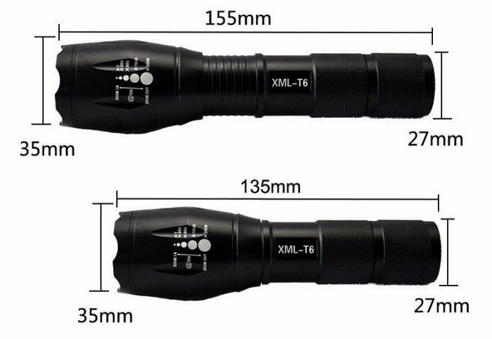 Ручний акумуляторний ліхтар Bailong BL-1831-T6