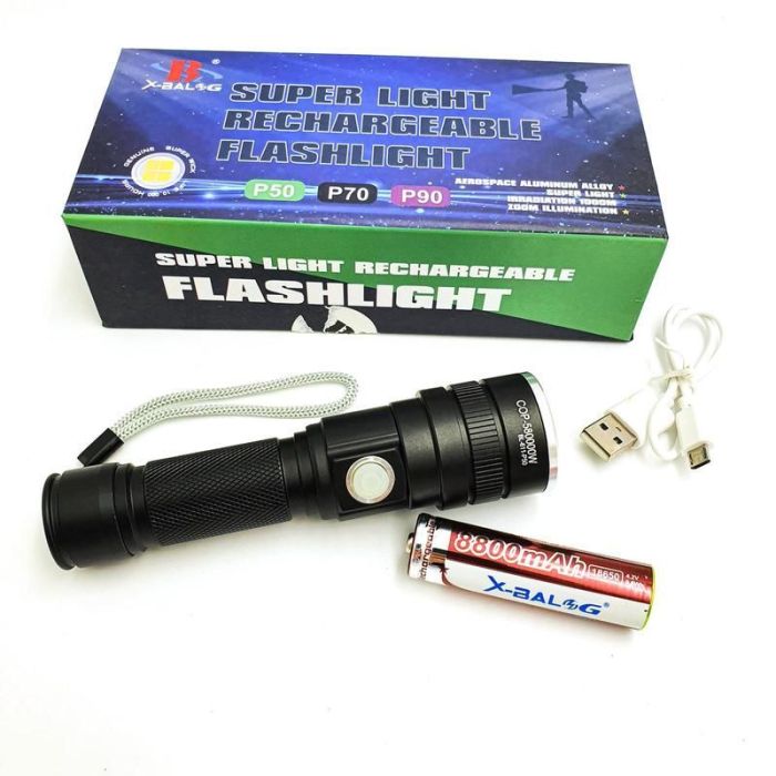 Ручний акумуляторний ліхтар Bailong BL-611-P50